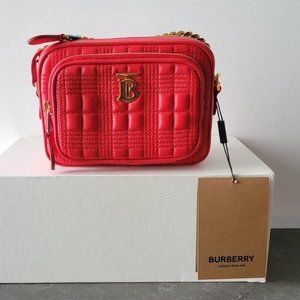 $998 *NEW*  BURBERRY Small Quilted Check Crossbody Bag